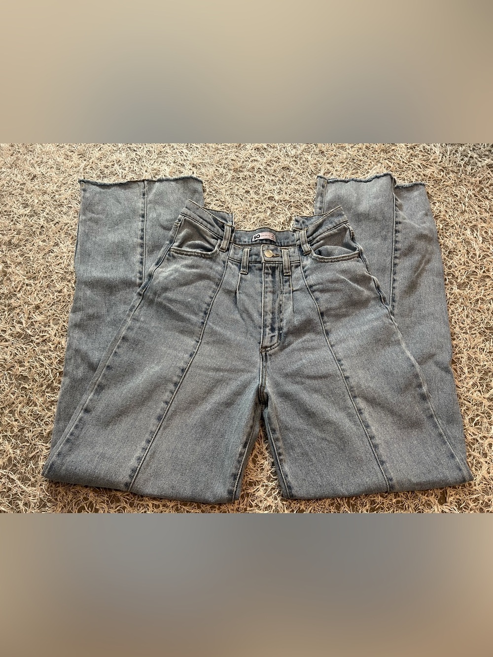 SO Women’s Blue Straight High Rise Jeans Size 7/28W